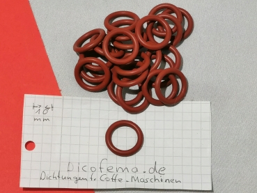 Dichtung: 14 x 3 - Rot