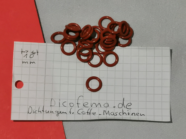 1 Stück  6,75 x 1,78 Rot Silikon