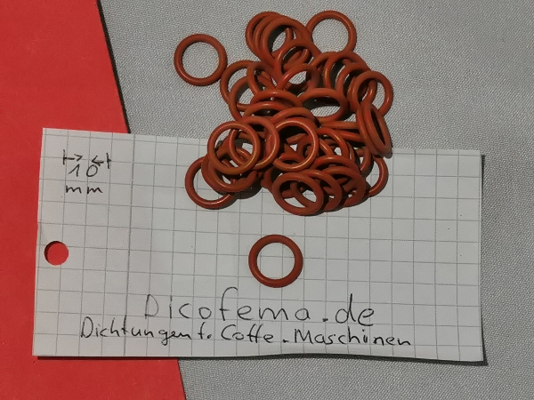 Dichtung: 8,75 x 1,75 - Rot