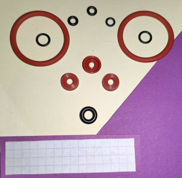 Jura Ena Micro MIKRO Brühgruppen Dichtungen mit 3 Drainageventil Dichtung D12